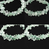 マダガスカル産 グリーンファントムクォーツ　両剣ポイント ブレスレット 20.4g (ID:48101)