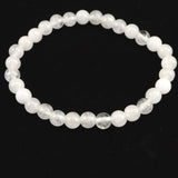 H&E社 アゼツライト（AZOZEO)　6mm玉ブレスレット 証明書付 10.0g (ID:48129)