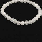 H&E社 アゼツライト（AZOZEO)　6mm玉ブレスレット 証明書付 10.0g (ID:48129)