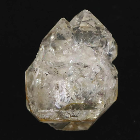 米国NY州産 ハーキマーダイヤモンド 20mm原石 キー レインボー  エレスチャル  4.03g (ID:48284)