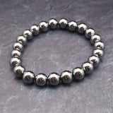 高純度テラヘルツ鉱石 8mm玉ブレスレット (ID:48326)