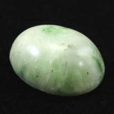 日高翡翠（ホワイトグリーン） 18mm オーバル ルース 3.54g (ID:48365)