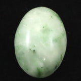 日高翡翠（ホワイトグリーン） 18mm オーバル ルース 3.54g (ID:48365)