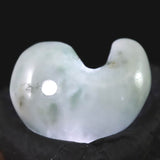 糸魚川翡翠  ヒスイ 小滝産 薄緑 18mm勾玉 ディレクトリカード付 4.3g (ID:48405)