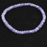 タンザナイト AA  4.5mm玉 ボタンカット ブレスレット  6.39g (ID:48423)