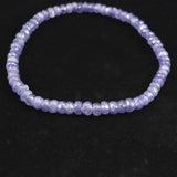 タンザナイト AA  4.5mm玉 ボタンカット ブレスレット  6.39g (ID:48423)