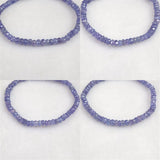 タンザナイト AA  4.5mm玉 ボタンカット ブレスレット  6.39g (ID:48423)