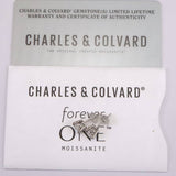 モアサナイト Forever One 7mmラウンドブリリアント ピアス ダイヤ2.4ct相当 プラチナ枠 現品 (ID:48450)