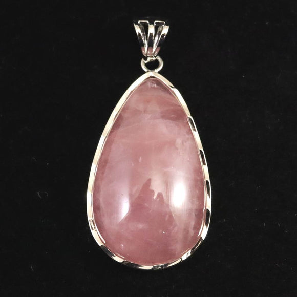 マダガスカル産 ローズクォーツ 33mm ペンダントトップ 9.49g (ID:48524)