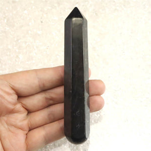 H&E社 シュンガイト 110mm 六角柱ワンド 63.0g (ID:48809)