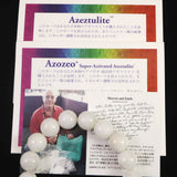 H&E社 アゼツライト（AZOZEO)　12mm玉ブレスレット 証明書付 45.5g (ID:48853)