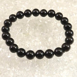 チベット産 天然モリオン水晶 4A  8.5mm玉 ブレスレット 19.7g (ID:49278)