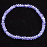 タンザナイト AA  4mm玉 ボタンカット ブレスレット  7.0g (ID:49280)