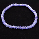 タンザナイト AA  4mm玉 ボタンカット ブレスレット  7.0g (ID:49280)