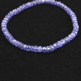 タンザナイト AA  4mm玉 ボタンカット ブレスレット  7.0g (ID:49280)