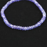 タンザナイト AA  4mm玉 ボタンカット ブレスレット  7.0g (ID:49280)