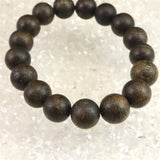 沈香 Aグレード 12mm玉ブレスレット 証明書付 19.7g (ID:49319)