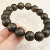 沈香 Aグレード 12mm玉ブレスレット 証明書付 19.7g (ID:49319)