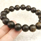 沈香 Aグレード 12mm玉ブレスレット 証明書付 19.7g (ID:49319)