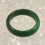 ミャンマー産 翡翠 ヒスイ 緑  5mm幅リング 14号 1.9g (ID:49349)