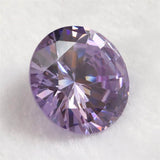 キュービックジルコニア CZ  30mm ラウンドカット ルース ラベンダー (ID:49496)