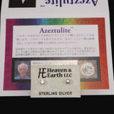 H&E社 アゼツライト(AZOZEO) 3mmラウンドカット ピアス 証明書付 (ID:49800)