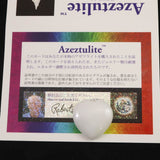 H&E社 アゼツライト(AZOZEO) 25mmハート 証明書付 6.5g (ID:50455)