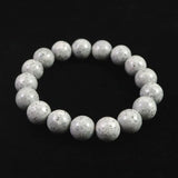 青海薬石 （新潟県糸魚川市） 12mm玉ブレスレット 証明書付 40.9ｇ　 (ID:50698)