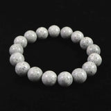 青海薬石 （新潟県糸魚川市） 12mm玉ブレスレット 証明書付 40.9ｇ　 (ID:50698)