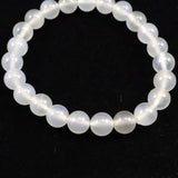 北海道 花石メノウ 瑪瑙 8mm玉 ブレスレット ディレクトリカード付 17.6g (ID:50820)