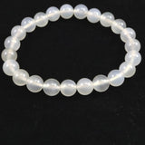 北海道 花石メノウ 瑪瑙 8mm玉 ブレスレット ディレクトリカード付 17.6g (ID:50820)