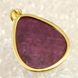 高品質スタールビー　30mmオーバル ペンダントトップ 14.94g (ID:50880)