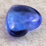 H&E社 シベリアンブルークォーツ 15mm ハート 2.5g (ID:50902)