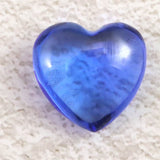 H&E社 シベリアンブルークォーツ 15mm ハート 2.5g (ID:50902)