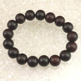 小葉紫檀 ウッドビーズ 12mm玉ブレスレット 証明書付 21.5g (ID:50972)