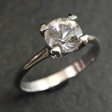 ブラジル産 フェナカイト 6.6mmラウンドカット リング 鑑別書付 15号 (ID:51082)