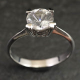 ブラジル産 フェナカイト 6.6mmラウンドカット リング 鑑別書付 15号 (ID:51082)