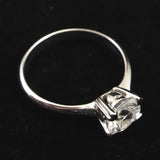 ブラジル産 フェナカイト 6.6mmラウンドカット リング 鑑別書付 15号 (ID:51082)