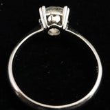 ブラジル産 フェナカイト 6.6mmラウンドカット リング 鑑別書付 15号 (ID:51082)