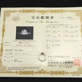 ブラジル産 フェナカイト 6.6mmラウンドカット リング 鑑別書付 15号 (ID:51082)