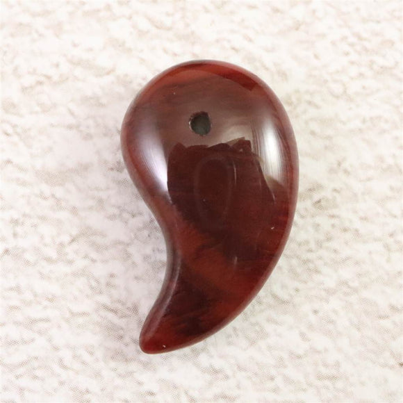 チベット産 アンデシン 21mm勾玉　2.3g (ID:51092)