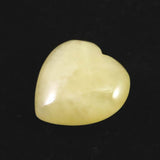 H&E社 サチャロカイエロー アゼツライト　15mmハート 証明書付 2.7g (ID:51161)