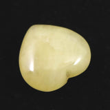 H&E社 サチャロカイエロー アゼツライト　15mmハート 証明書付 2.7g (ID:51161)