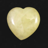 H&E社 サチャロカイエロー アゼツライト　15mmハート 証明書付 2.7g (ID:51161)