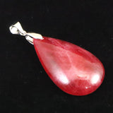 ブラジル産 ロードナイト(4A) 　34mmペアシェイプ　ペンダントトップ　7.4ｇ (ID:51184)