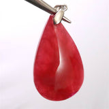 ブラジル産 ロードナイト(4A) 　34mmペアシェイプ　ペンダントトップ　7.4ｇ (ID:51184)