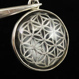 ガネーシュヒマール産水晶 フラワー オブ ライフ ペンダントトップ 4.61g (ID:51268)