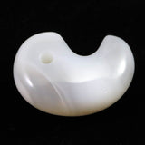 北海道 花石メノウ 瑪瑙 30mm勾玉 ディレクトリカード付 10.7g (ID:51340)