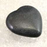 H&E社 ブラックアゼツライト(AZOZEO) 40mmハート 証明書付 30.7g (ID:51452)
