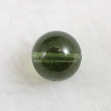 モルダバイトビーズ 8mm （１粒・現物） 鑑別済 3.37ct (ID:51457)